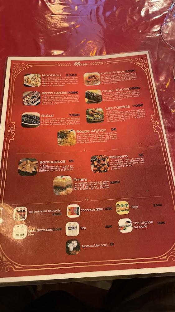 Afghan restaurant - Menu Image 2